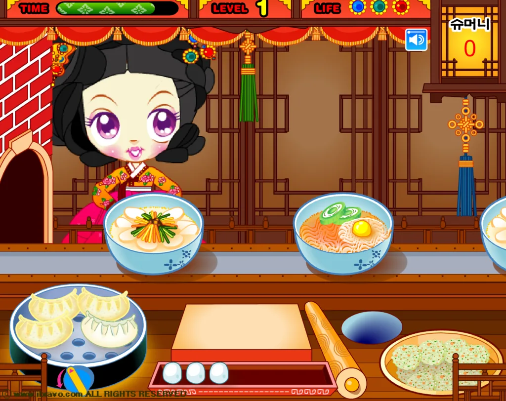 슈의 황진이 고향만두 - 익어가는 만두들